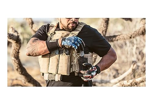 VIKTOS Men's Leo Vented Tactical Duty Gloves with Laser Perforation to Reduce Heat | Reinforced Thumb | Adjustable Hook & Loop Closure, Apollo, Medium