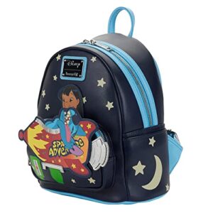 Loungefly Disney Lilo and Stitch Space Adventure Womens Double Strap Polyurethane Shoulder Bag Purse