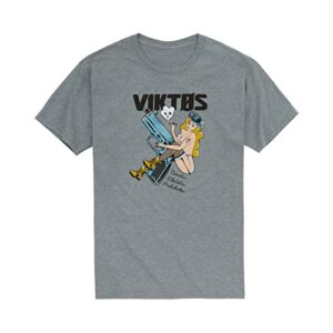 viktos men's libertatas tee t-shirt, ash heather, size: x-large