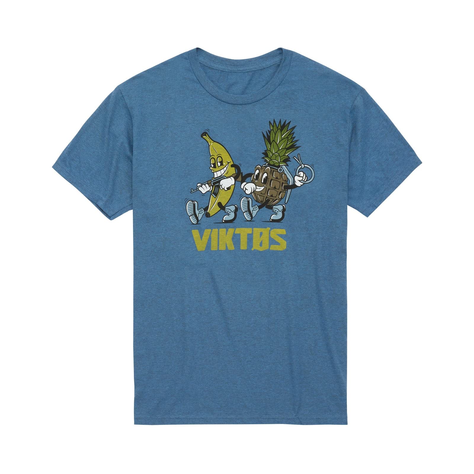 VIKTOS Men's Forbidden Fruit Tee T-Shirt, Indigo Heather, Size: Medium