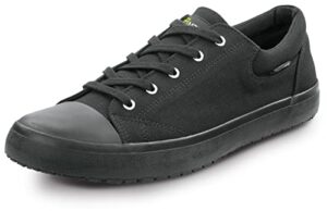 sr max huntington, men's, black, skate style, slip-resistant, soft toe work shoe (9.0 m)