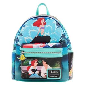 loungefly disney the little mermaid princess scenes series womens double strap shoulder bag purse
