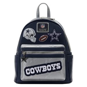 loungefly nfl: dallas cowboys backpack with patches, dallas cowboys gifts for women mini multicolor