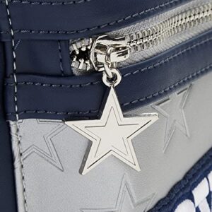 Loungefly NFL: Dallas Cowboys Backpack with Patches, Dallas Cowboys Gifts for Women Mini Multicolor