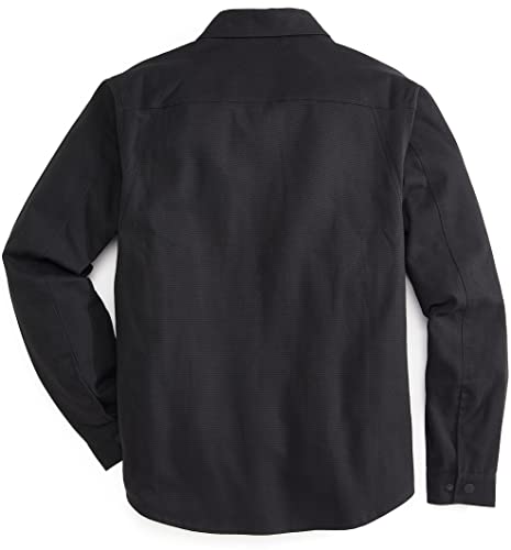 Venado Quick Draw Shirt Jacket for Men - Concealed Carry Vent - Built in Holsters (Black, Large)