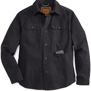 Venado Quick Draw Shirt Jacket for Men - Concealed Carry Vent - Built in Holsters (Black, Large)