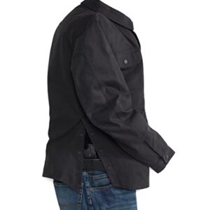 Venado Quick Draw Shirt Jacket for Men - Concealed Carry Vent - Built in Holsters (Black, Large)