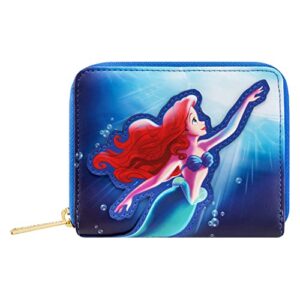 loungefly disney wallet: the little mermaid - ariel scene wallet, amazon exclusive