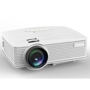 projector laptop mini projector 1080p supported home outdoor video projector computer, 5500 lux 120" display movie projector, compatible with phone, computer, laptop, usb, hdmi, vga