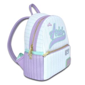 Loungefly GT Exclusive Disney The Little Mermaid Ariel Jersey Mini Backpack White