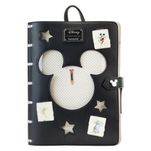 loungefly disney100th anniversary sketchbook pin trader backpack