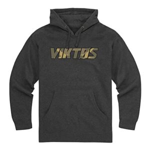 viktos brushstroke hoodie, charcoal heather, size: small