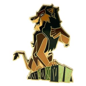 Loungefly Villains: Lion King - Scar and Hyenas 4-Piece Pin Set, Amazon Exclusive