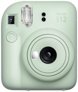 fujifilm instax mini 12 instant film camera, mint green