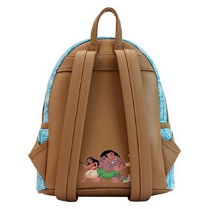 Loungefly x Disney Moana Maui Tattoo Print Mini Backpack Multicolor