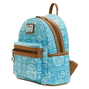 Loungefly x Disney Moana Maui Tattoo Print Mini Backpack Multicolor