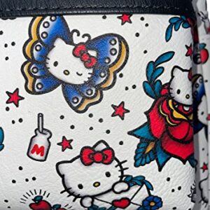 Loungefly Sanrio Hello Kitty Tattoo Allover Print Womens Double Strap Shoulder Bag Purse