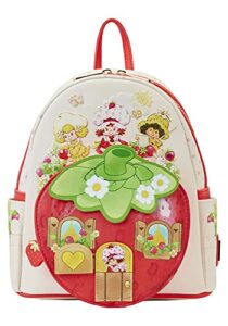 loungefly strawberry shortcake strawberry house mini backpack