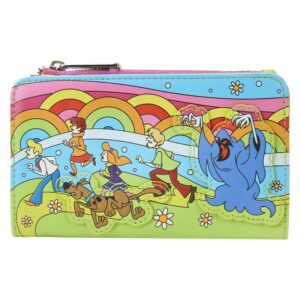 loungefly scooby doo psychedelic monster chase glow flap wallet