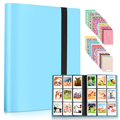 432 Pockets Photo Album for Fujifilm Instax Mini Camera, Polaroid Mini Camera, for Fujifilm Instax Mini 11 12 9 8 7+ Instant Camera (Blue)