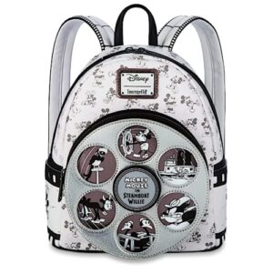 loungefly disney parks mini backpack - disney100 steamboat willie