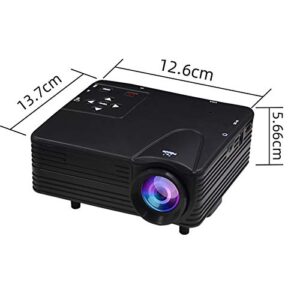 Mini Movie Projector, 20-100 Inches Screen 1080P Portable Projector Compatible with USB| Laptop| Phone, Built-in Speaker, Apartment Must Haves, Electronics Tech Gadgets, Mini TV, Cool Stuff