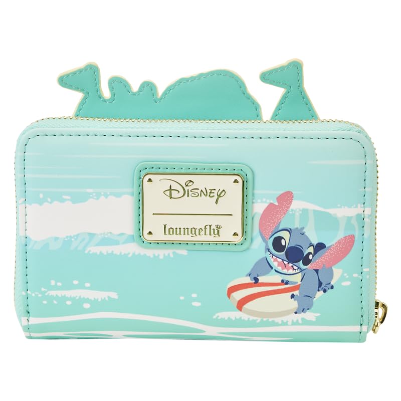 Loungefly Disney Stitch Sandcastle Beach Surprise Zip-Around Wallet