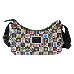 loungefly cartoon network retro collage crossbody bag with coin pouch