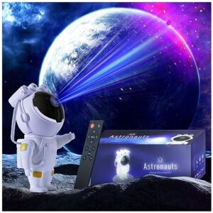 astronaut galaxy projector star night light projector for bedroom, starry ceiling led lights for bedroom aesthetic, space buddy projector room lamp decor accessories, tiktok trend gift for kid adult