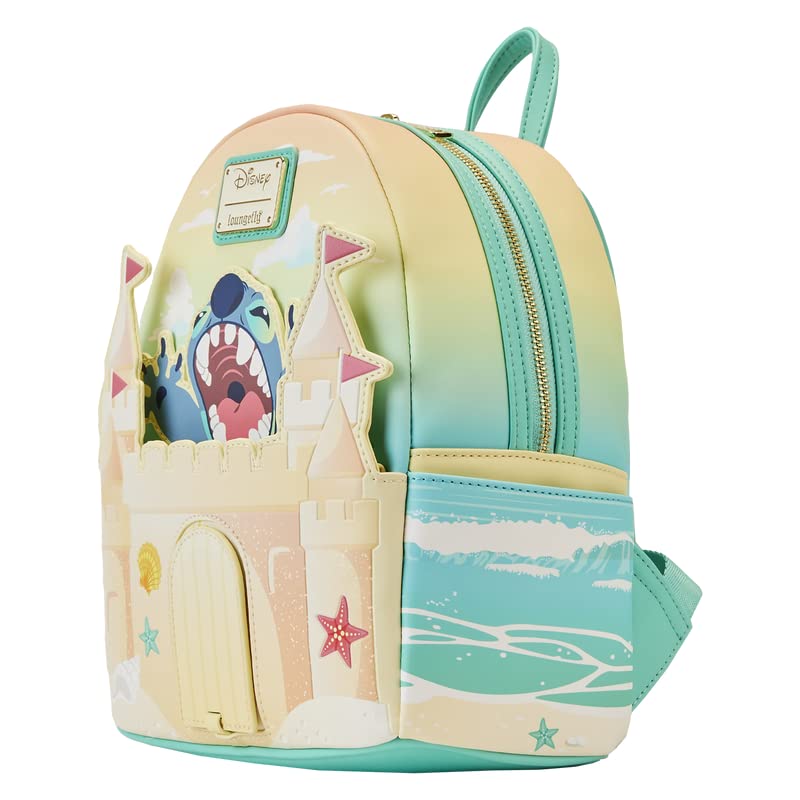 Loungefly Disney Stitch Sandcastle Beach Surprise Mini Backpack