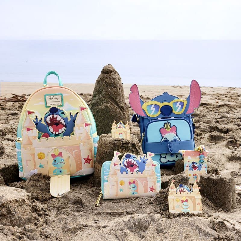 Loungefly Disney Stitch Sandcastle Beach Surprise Mini Backpack