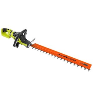 ryobi 40v hp brushless 26" hedge trimmer (tool only- battery and charger not included) ry40604btlvnm
