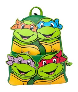 loungefly tmnt teenage mutant ninja turtles squad womens double strap shoulder bag purse