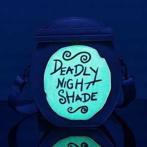 Loungefly Disney The Nightmare Before Christmas Deadly Night Shade Exclusive Crossbody Purse