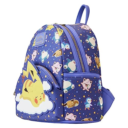 Pokemon Sleeping Pikachu and Friends Mini Backpack