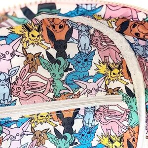 Loungefly Pokemon Eeveelutions Womens Double Strap Shoulder Bag Purse (Multi)