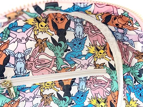 Loungefly Pokemon Eeveelutions Womens Double Strap Shoulder Bag Purse (Multi)