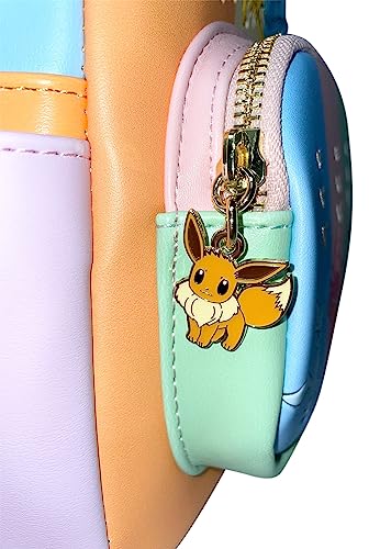 Loungefly Pokemon Eeveelutions Womens Double Strap Shoulder Bag Purse (Multi)