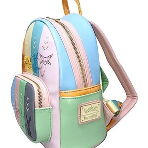 Loungefly Pokemon Eeveelutions Womens Double Strap Shoulder Bag Purse (Multi)