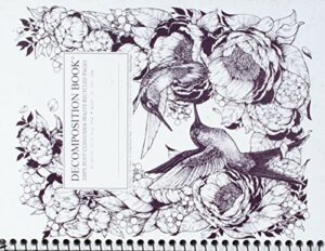 decomposition hummingbirds book spiral notebook, made in usa