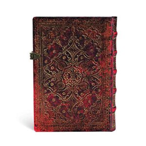 Paperblanks | Carmine | Equinoxe | Hardcover | Midi | Lined | Clasp Closure | 240 Pg | 120 GSM