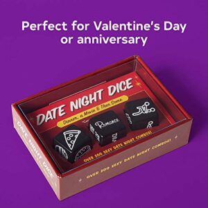 Date Night Dice: Dinner, a Movie & Then Some (Novelty Game for Couples, Dinner, Movie, and Sex Decision-Making Dice for Relationships), Multicolor