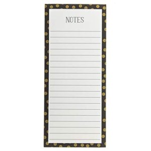 graphique magnetic notepad - gold dots grocery and shopping list - fun decorative to-do list - perfect house warming gifts - 100 tear off sheets (4" x 9.25" x .5")