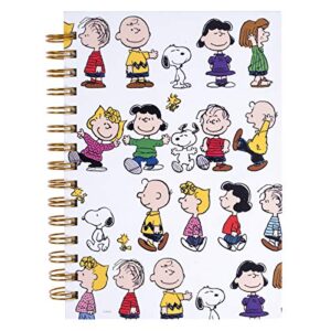 graphique peanuts gang hard cover journal w/charles shultz's beloved peanuts characters, fun, durable notebook for notes, lists, recipes, and more, 160 ruled pages, 6.25" x 8.25" x 1"