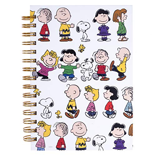 Graphique Peanuts Gang Hard Cover Journal w/Charles Shultz's Beloved Peanuts Characters, Fun, Durable Notebook for Notes, Lists, Recipes, and More, 160 Ruled Pages, 6.25" x 8.25" x 1"