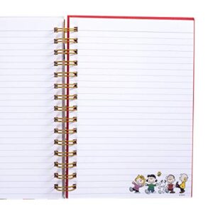 Graphique Peanuts Gang Hard Cover Journal w/Charles Shultz's Beloved Peanuts Characters, Fun, Durable Notebook for Notes, Lists, Recipes, and More, 160 Ruled Pages, 6.25" x 8.25" x 1"