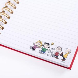 Graphique Peanuts Gang Hard Cover Journal w/Charles Shultz's Beloved Peanuts Characters, Fun, Durable Notebook for Notes, Lists, Recipes, and More, 160 Ruled Pages, 6.25" x 8.25" x 1"