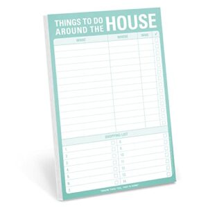 Knock Knock Things To Do Around the House Pad, Honey-Do List Notepad, 6 x 9-inches