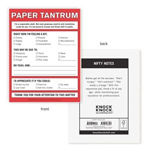 Knock Knock Paper Tantrum Nifty Note