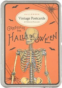 cavallini papers & co. cavallini halloween 2 glitter vintage postcards